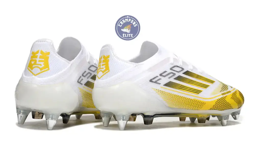 F50 Elite Lacets SG - Blanc/Jaune/Noir - Image 6