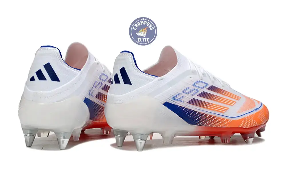 F50 Elite Lacets SG - Blanc/Orange/Bleu - Image 6
