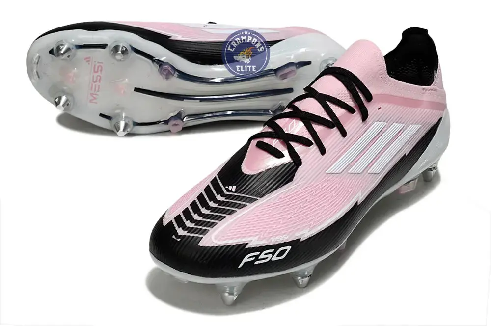 F50 Elite Lacets SG -  Rose/Blanc/Noir - Image 2
