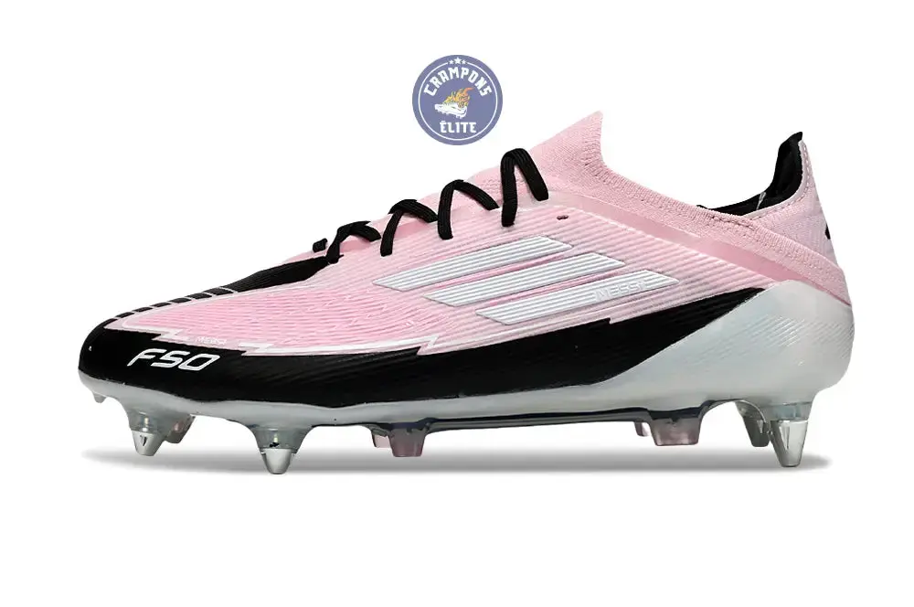 F50 Elite Lacets SG -  Rose/Blanc/Noir - Image 5