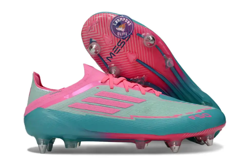 F50 Elite Lacets SG -  Bleu Turquoise/Bleu/Rose