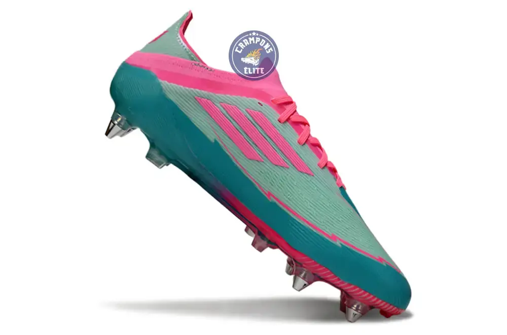 F50 Elite Lacets SG -  Bleu Turquoise/Bleu/Rose - Image 3