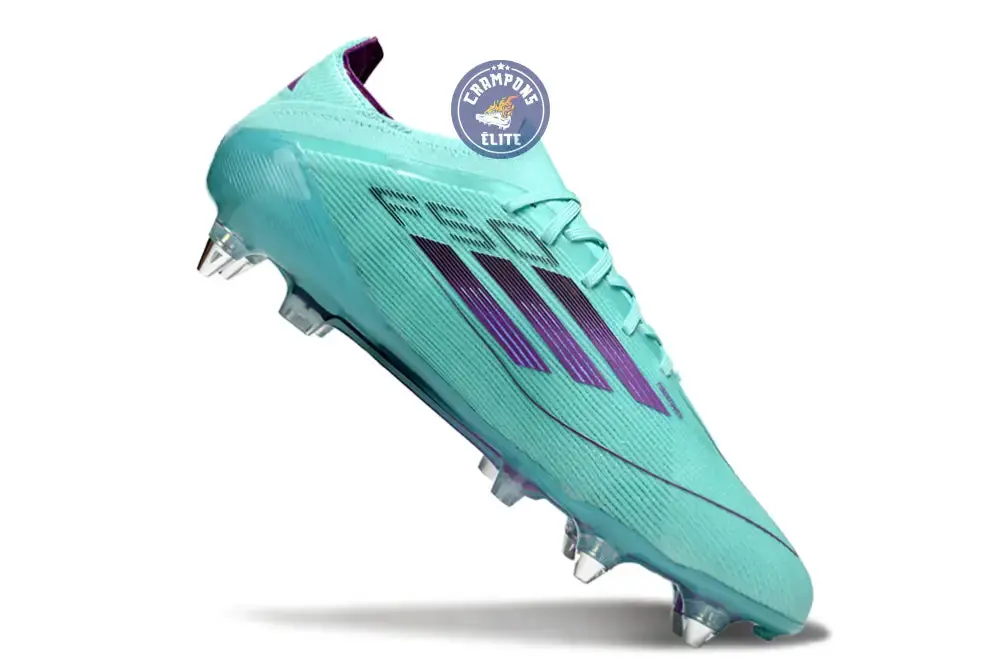 F50 Elite Lacets SG - Bleu Turquoise/Violet - Image 3