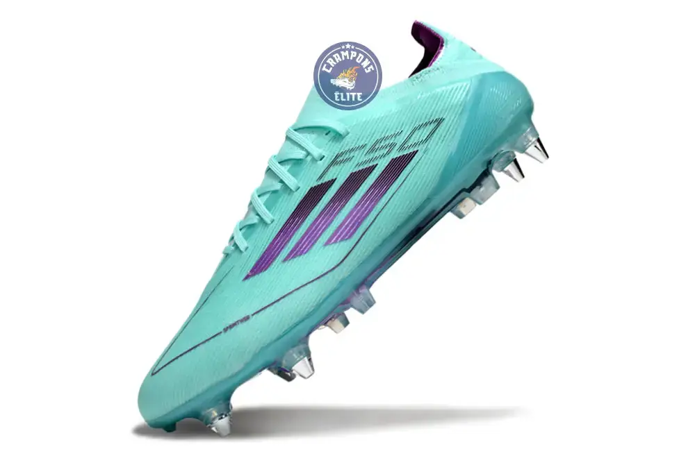 F50 Elite Lacets SG - Bleu Turquoise/Violet - Image 4