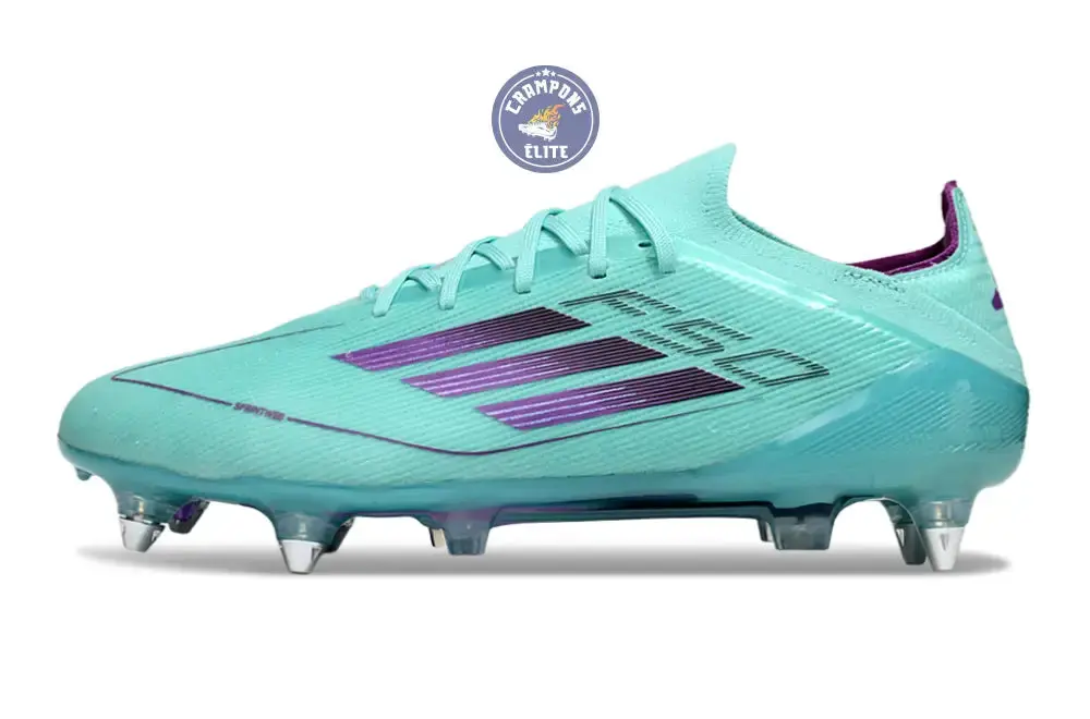F50 Elite Lacets SG - Bleu Turquoise/Violet - Image 5