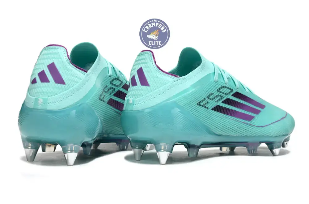 F50 Elite Lacets SG - Bleu Turquoise/Violet - Image 6