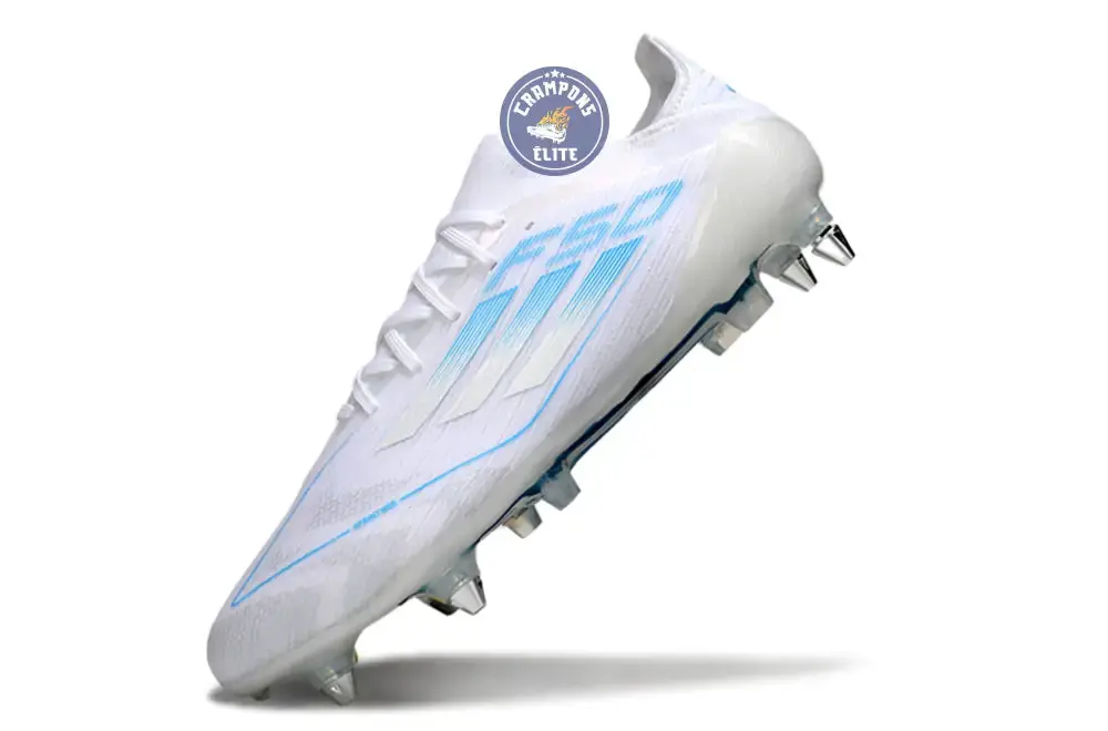 F50 Elite Lacets SG Polar Victory - Blanc/Argenté/Bleu - Image 4
