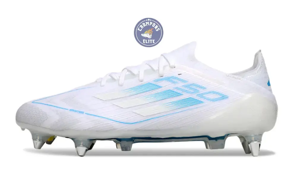 F50 Elite Lacets SG Polar Victory - Blanc/Argenté/Bleu - Image 5