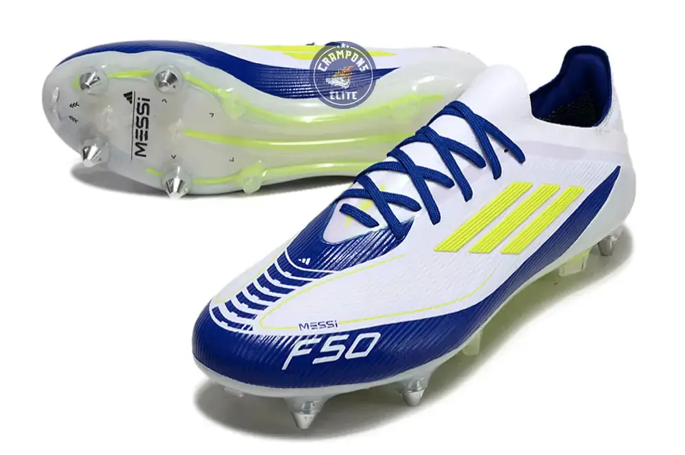 F50 Elite SG - Blanc/Bleu/Jaune - Image 2