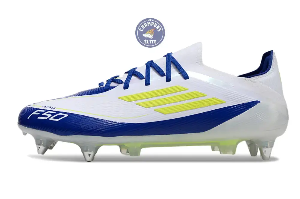 F50 Elite SG - Blanc/Bleu/Jaune - Image 5