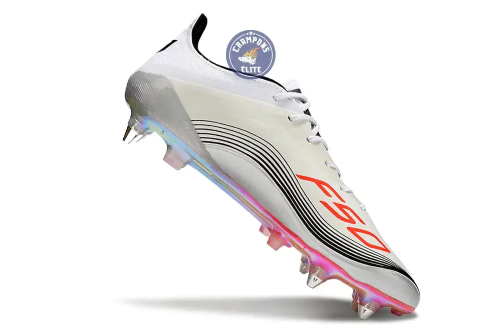 F50 MESSI ELITE SG PRESTIG10 - BLANC/LUCID RED/ARGENTÉ - Image 3