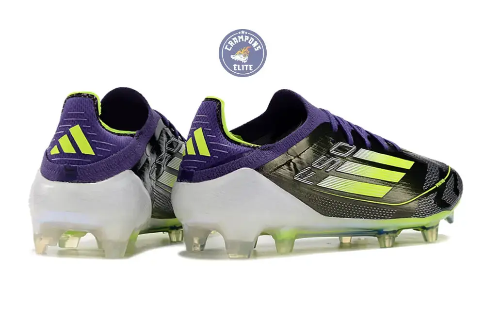 F50 Elite Lacets FG - Violet/Jaune Fluo/Gris - Image 6