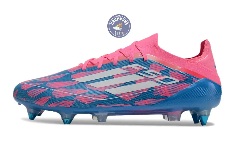 F50 Elite Lacets SG Reemergence - Bleu/Blanc/Rose - Image 5