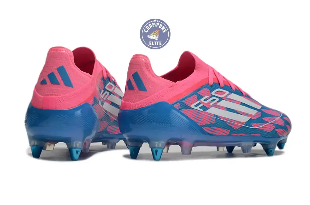 F50 Elite Lacets SG Reemergence - Bleu/Blanc/Rose - Image 6