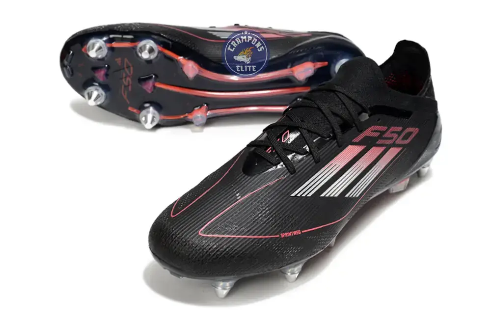 F50 Elite SG Stealth Victory - Noir/Argenté/Lucid Red - Image 2