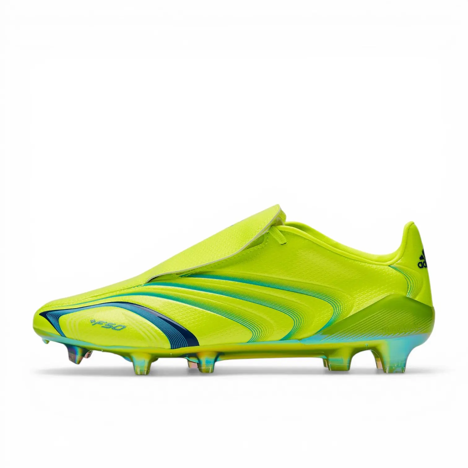 Adidas F50 Elite x Tunit FG - Citron/Bleu Royal/Aquamarine - Image 4
