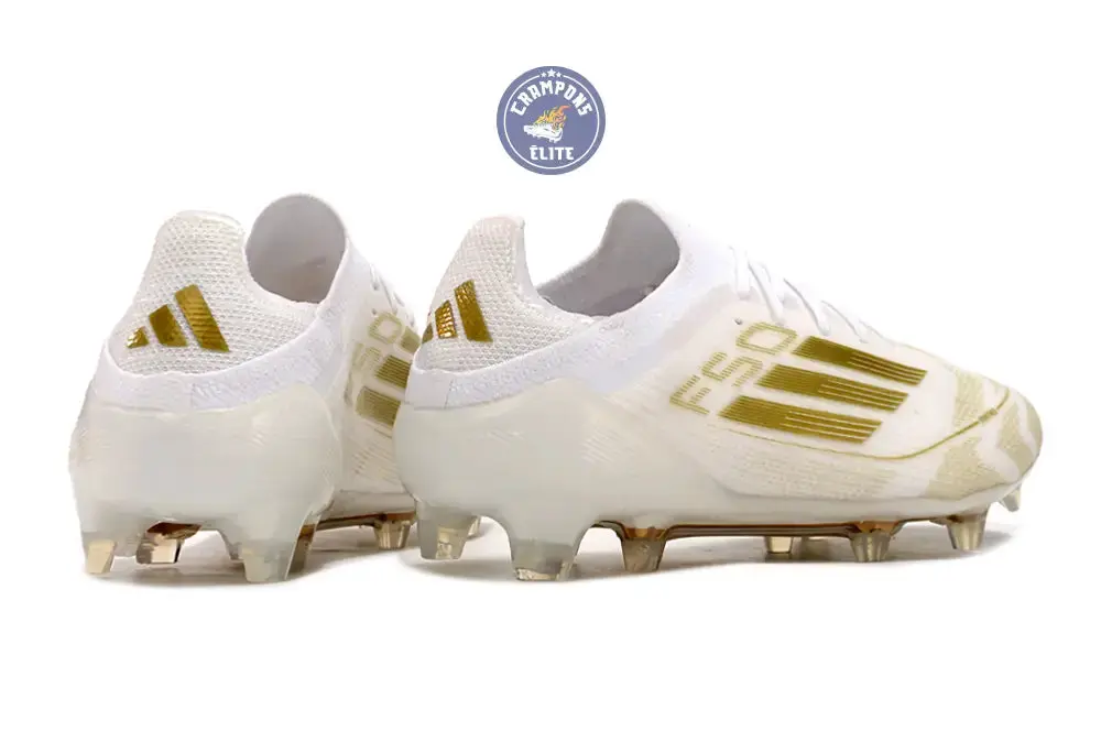 F50 Elitee Lacets FG - Blanc/Doré - Image 6