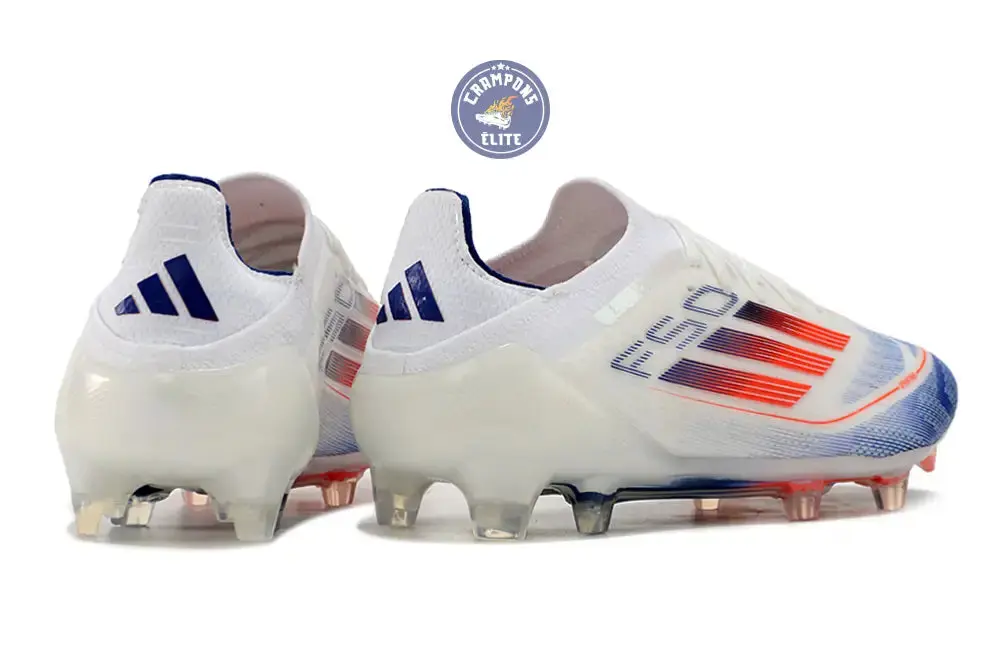 F50 Elitee Lacets FG - Blanc/Orange/Bleu - Image 6