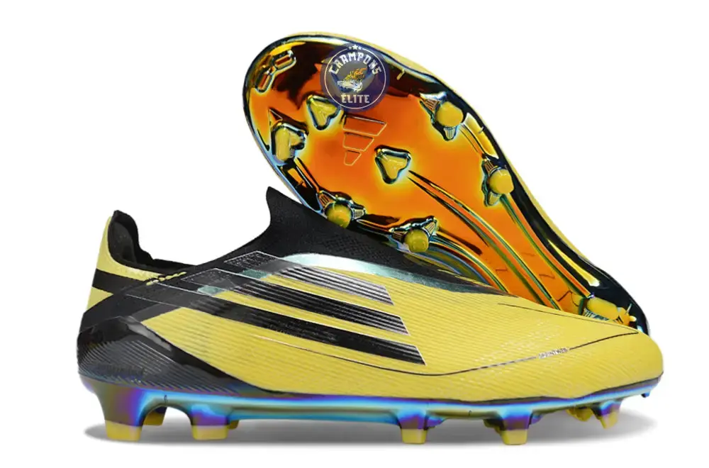 F50 Laceless Elite Adizero 2010 FG Remake - Jaune/Noir ÉDITION LIMITÉE