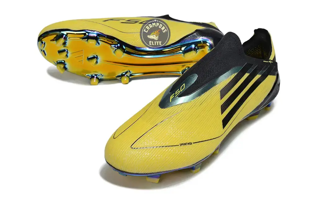 F50 Laceless Elite Adizero 2010 FG Remake - Jaune/Noir ÉDITION LIMITÉE - Image 2