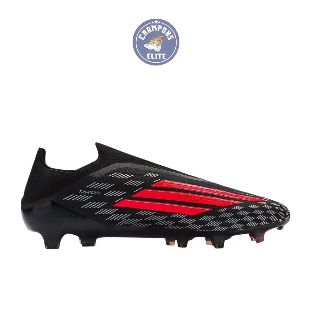 Adidas F50 Laceless Elite FG DNA Pack - Noir/Gris/Rouge - Image 3
