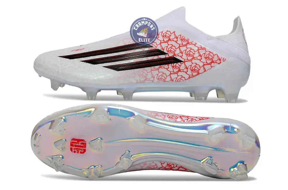 Adidas F50 Laceless Elite FG Lamine Yamal Heartbreaker - Blanc/Rose - Image 4