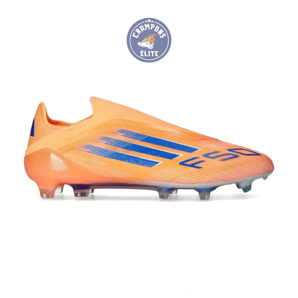 F50 Laceless Elite FG Coral Blaze - Orange/Bleu - Image 2