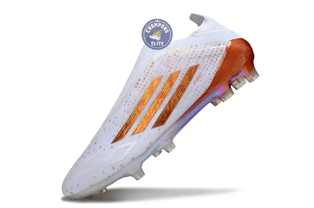 Adidas F50 Laceless Elite FG x Mohamed Salah AFCON - Blanc/Bronze Édition Limitée - Image 5