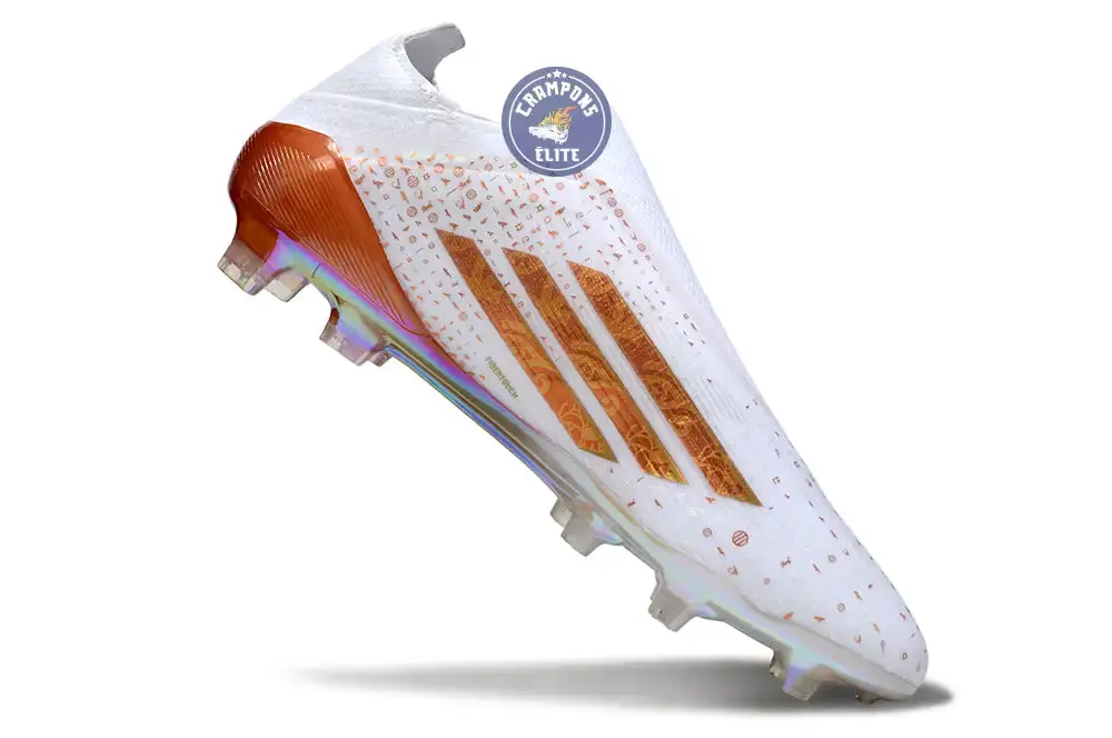 Adidas F50 Laceless Elite FG x Mohamed Salah AFCON - Blanc/Bronze Édition Limitée - Image 6