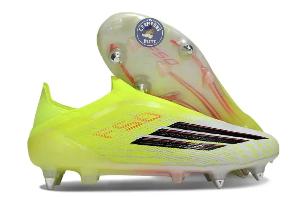 Adidas F50 Laceless Elite SG Born For Goals - Jaune/Noir/Rouge - Image 3
