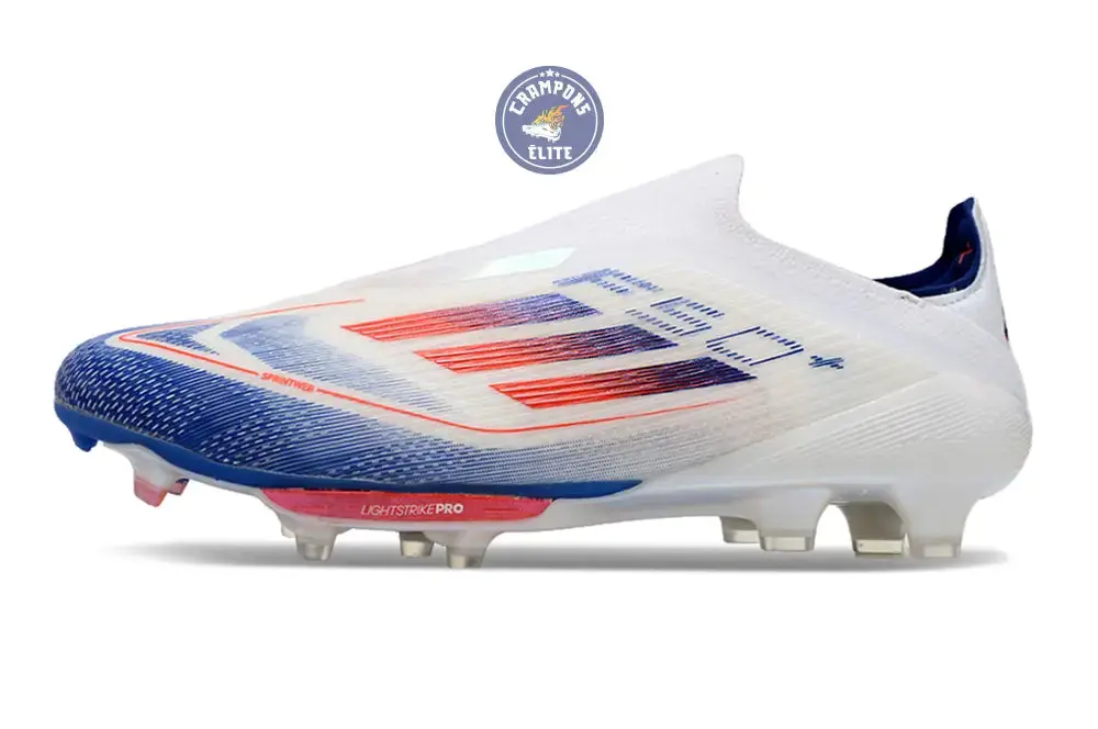 F50 + Laceless FG Blanc/Bleu/Rouge - Image 2