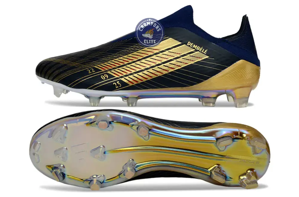 F50 Laceless FG Édition spéciale OUSMANE DEMBÉLÉ BALLON D’OR - BLEU FONCÉ/OR - Image 3