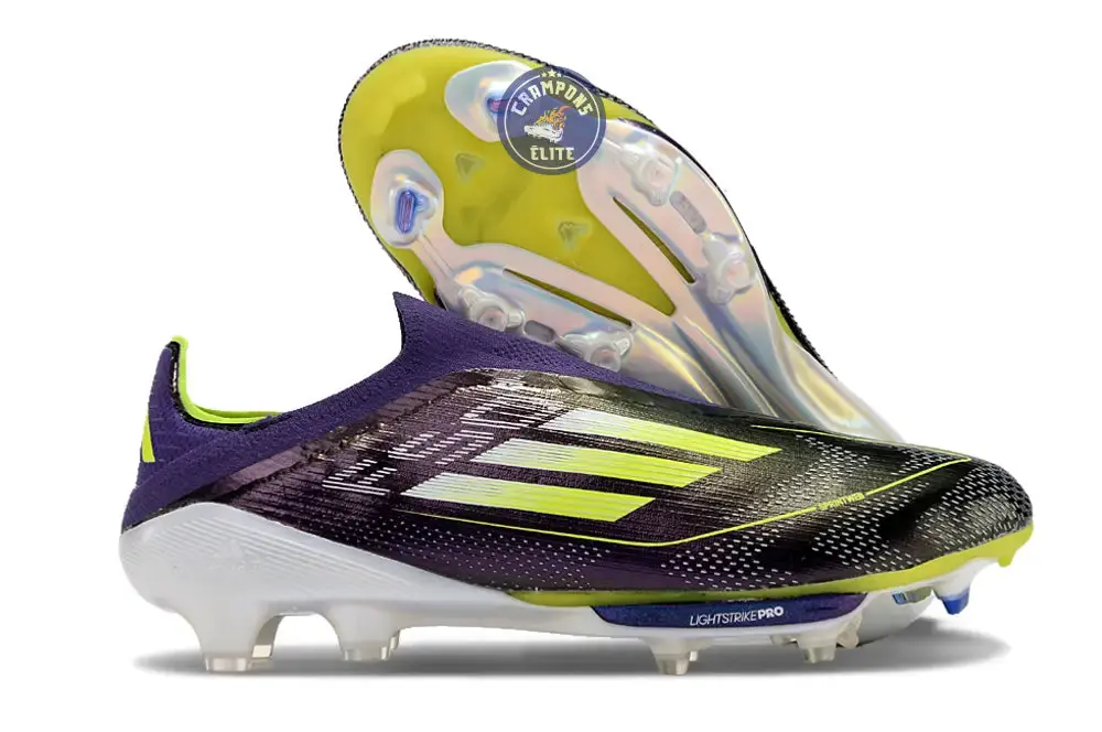 F50 + Laceless FG Fast Reborn - Violet/Blanc/Lucid Lemon ÉDITION LIMITÉE
