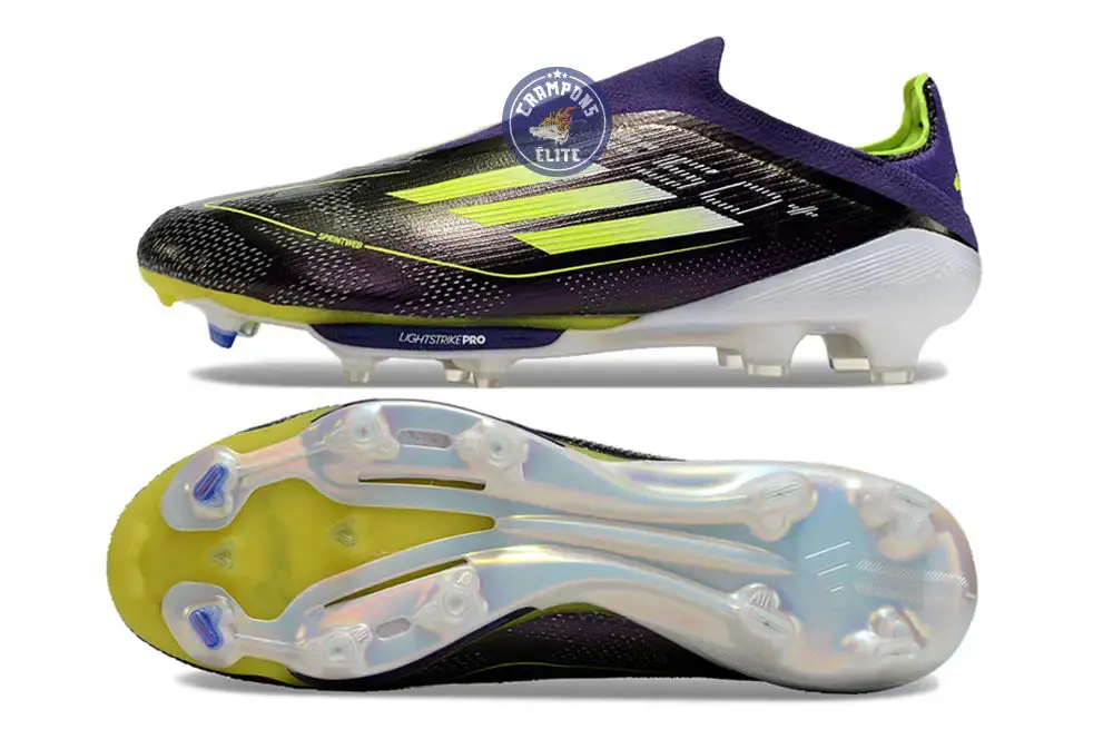 F50 + Laceless FG Fast Reborn - Violet/Blanc/Lucid Lemon ÉDITION LIMITÉE - Image 3