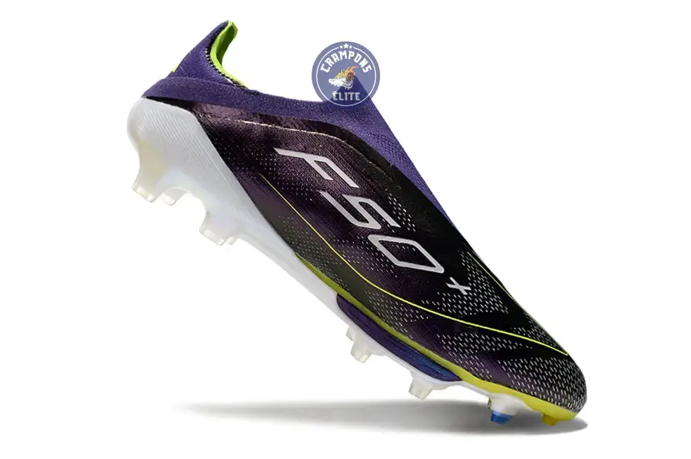 F50 + Laceless FG Fast Reborn - Violet/Blanc/Lucid Lemon ÉDITION LIMITÉE - Image 7