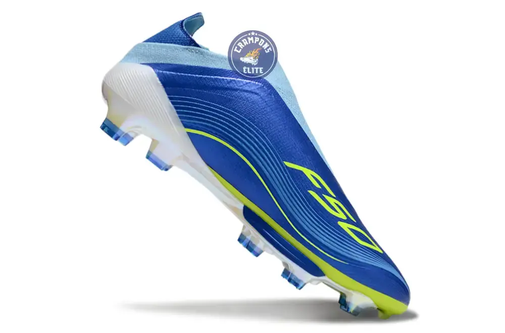 F50 + Laceless FG Messi - Bleu/Jaune - Image 3