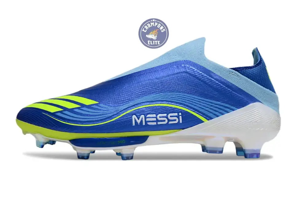 F50 + Laceless FG Messi - Bleu/Jaune - Image 5