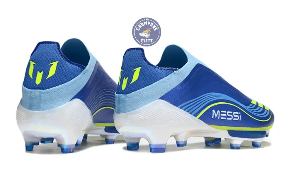 F50 + Laceless FG Messi - Bleu/Jaune - Image 6