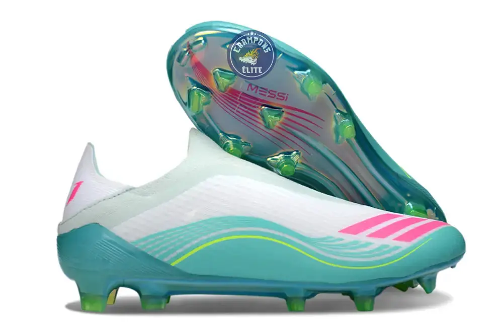 F50 Laceless FG Messi Aurora Radiant Pack - Turquoise/Blanc/Rose