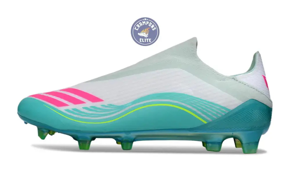 F50 Laceless FG Messi Aurora Radiant Pack - Turquoise/Blanc/Rose - Image 5