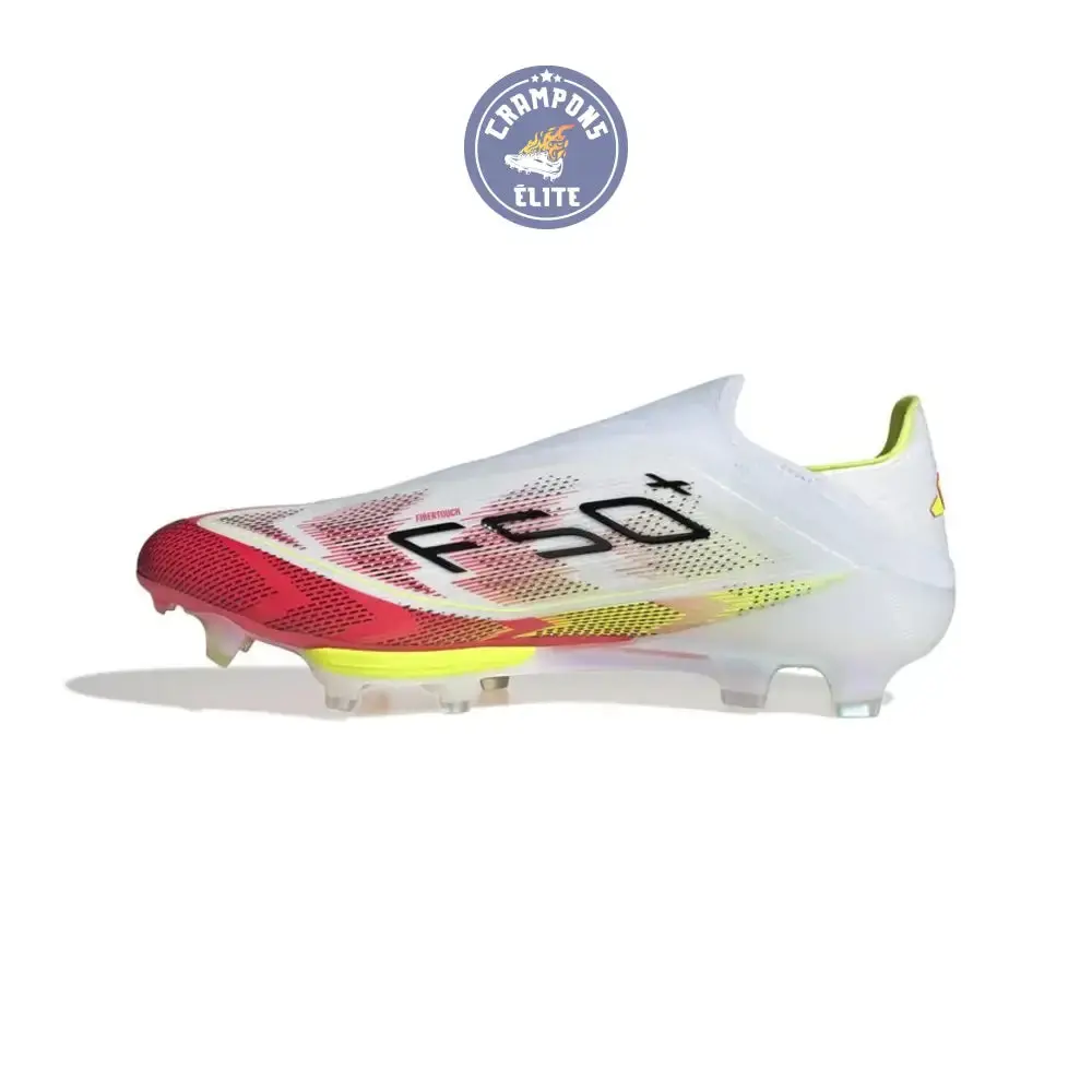 F50 + Laceless FG Pure Victory - Blanc/Noir/Jaune - Image 2