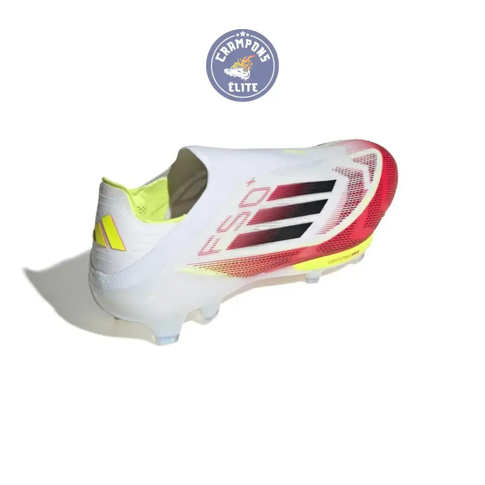 F50 + Laceless FG Pure Victory - Blanc/Noir/Jaune - Image 4