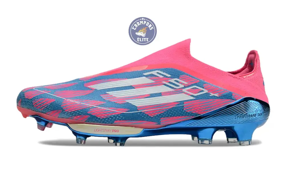 F50 + Laceless FG Reemergence - Bleu/Blanc/Rose - Image 2