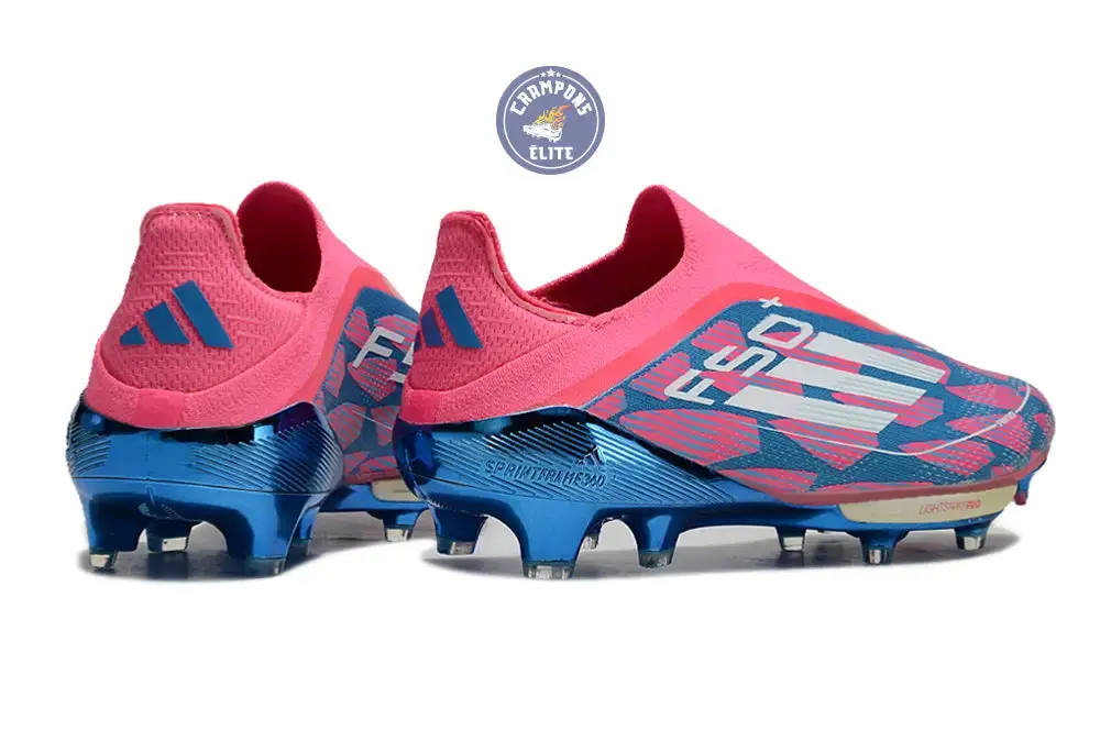 F50 + Laceless FG Reemergence - Bleu/Blanc/Rose - Image 4