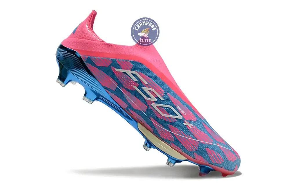 F50 + Laceless FG Reemergence - Bleu/Blanc/Rose - Image 6