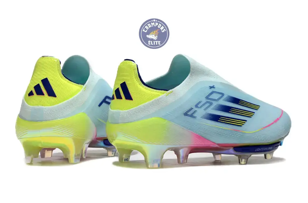 F50 + Laceless FG Stellar Icon - Almost Blue/Bleu/Jaune - Image 2
