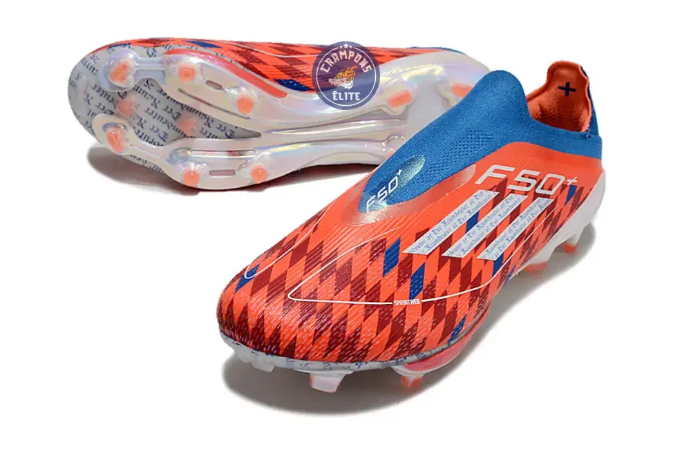 F50 + Laceless FG Thomas Müller Raumdeuter - Rouge/Blanc/Bleu ÉDITION LIMITÉE - Image 4