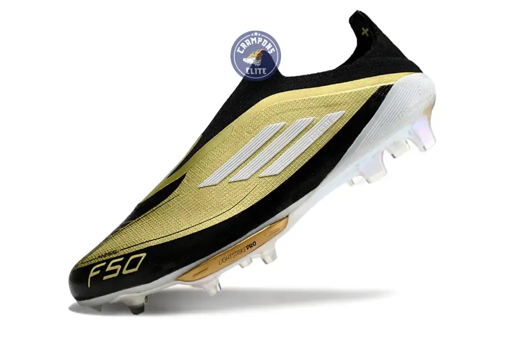 F50 + Laceless FG Triunfo Dorado - Doré/Blanc/Noir - Image 2