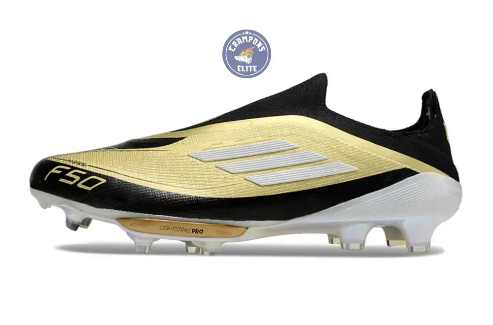 F50 + Laceless FG Triunfo Dorado - Doré/Blanc/Noir - Image 3