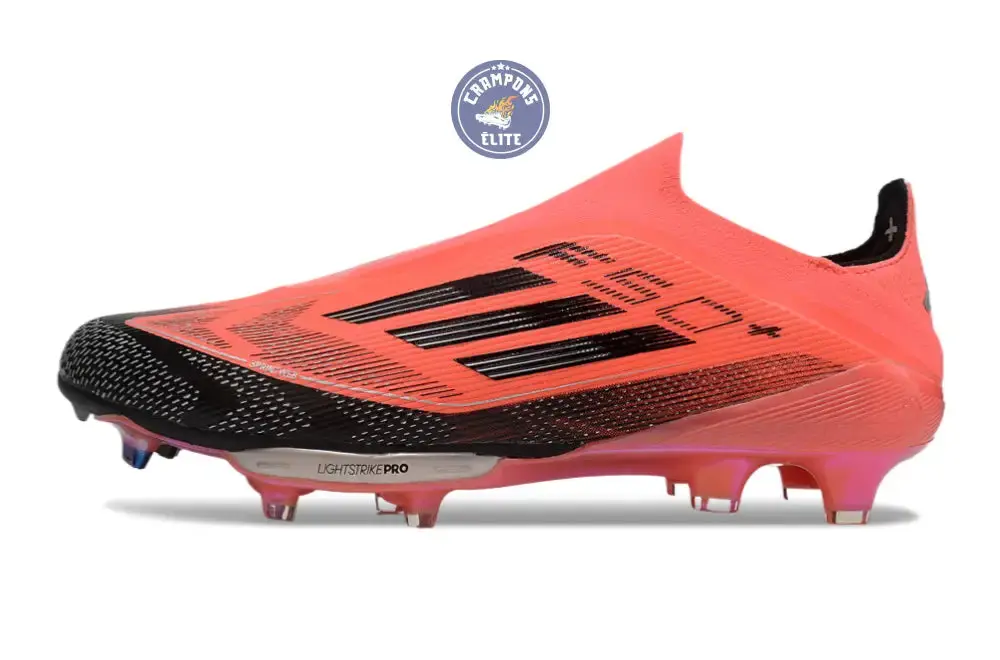 Adidas F50 + Laceless FG Vivid Horizon - Turbo/Aurora Black/Argenté - Image 5